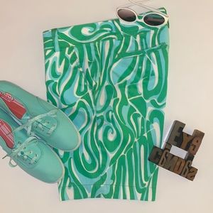 🌴LILLY PULITZER ‘The Chipper’ Short in Finders Keepers Aqua & Green Print